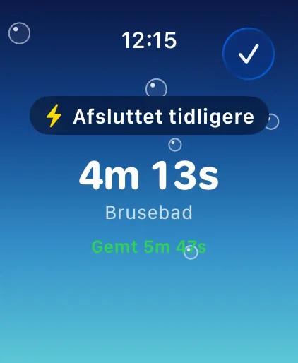 Afsluttet tidligere