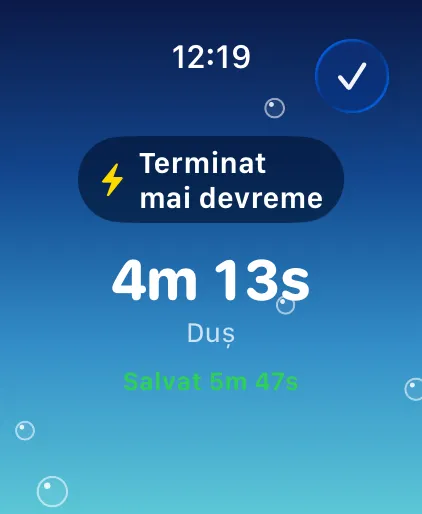 Terminat mai devreme
