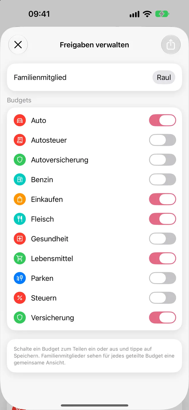 Freigaben verwalten