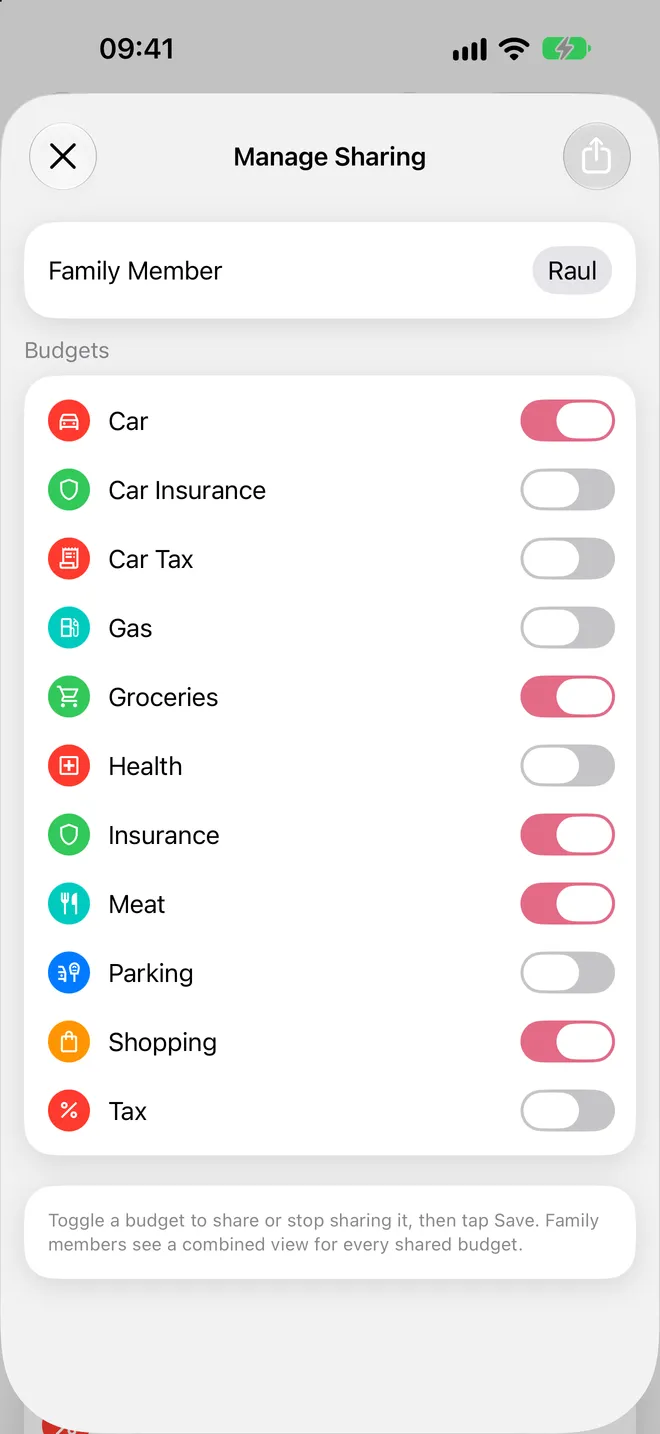 Manage Sharing