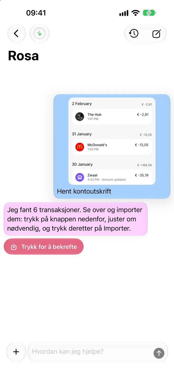 Hent kontoutskrift
