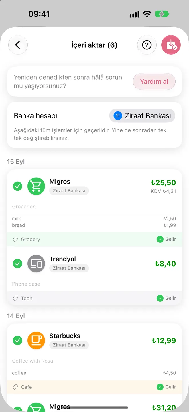Doğrula ve içe aktar